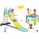 Smoby 310261-11 šmykľavka Toboggan XL s vodou+stôl Voda&Piesok 2v1 s mlynom