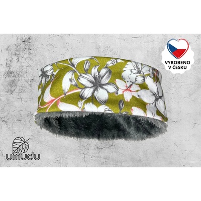 umudu Zimní hřejivá Olive Bloom ručně šitá v Česku