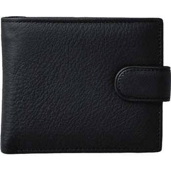 Черен мъжки портфейл от естествена кожа 538-409