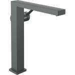 Hansgrohe Tecturis E - Смесител за умивалник с изпускателен клапан Push-Open, CoolStart, EcoSmart+, матиран черен хром 73070340 (73070340)