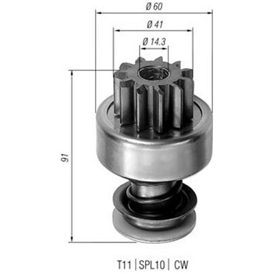 MAGNETI MARELLI Pastorek, startér 940113020104