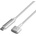 LogiLink USB 3.2 Gen 1 кабел, USB-C/M - Magsafe2/M, PD, сребърен, 1, 8 м
