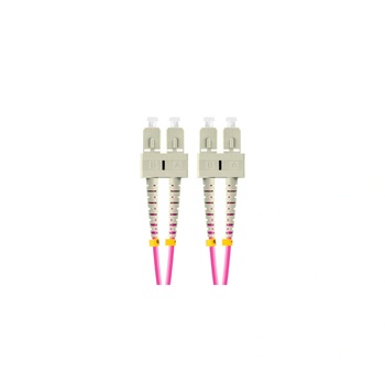 Lanberg оптичен корекционен кабел, MM SC, UPC-SC, UPC, Duplex 3.0 mm, LSZH, OM4, 50/125, 1 m, многоцветен (FO-SUSU-MD41-0010-VT) (FO-SUSU-MD41-0010-VT)