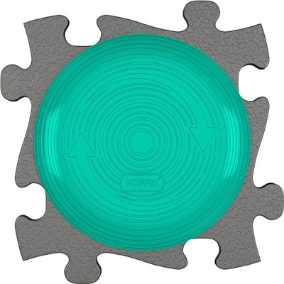 MUFFIK Aktivní podložka Rotana Šedá/tyrkys MFK-071-4 – Zboží Dáma