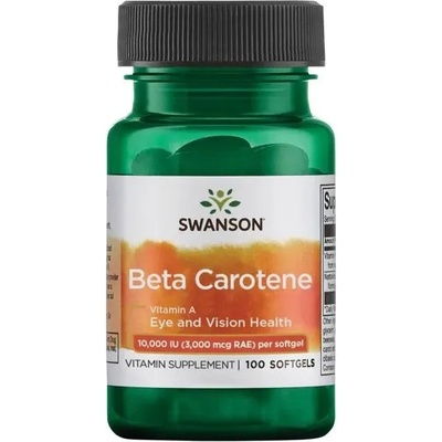 Swanson Beta Carotene, 3000 mcg, 100 меки капсули, Swanson (SW009)