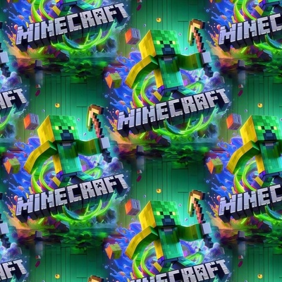 Teplákovina digital - Minecraft - Zelená