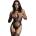 Contrast Suspender Bodystocking