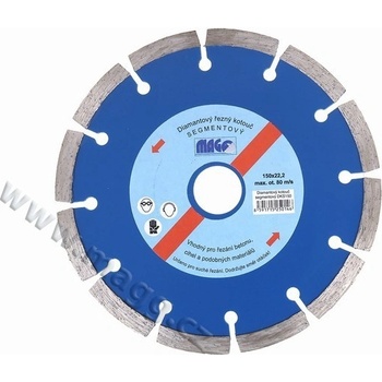 Magg Diamantový kotouč segmentový 125 x 1,8 / 7 x 22,2 mm DKS125