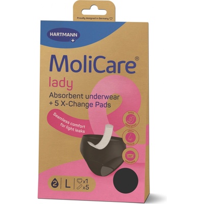 MoliCare Lady L absorpčná spodná bielizeň 1 ks + X-Change vložka 5 ks