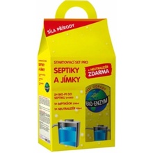 Bio-enzym Startovací Set pro septiky a jímky 2 x Bio-P1 do septiku 2 x 100 g + 1 x septišok 200 ml + 1x neutralizér zápachu 100 ml