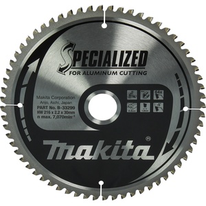 Makita Алуминиево ножче за трион MAKITA SPECIALIZED 216x2.2x30 мм 64 зъба B-33299 (B-33299)