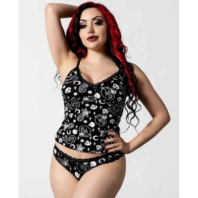 KILLSTAR Дамски потник (пижама) KILLSTAR - Purr Off Cami - Черен - KSRA004579