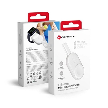 Utángyártott Реплика Forcell F-energy Mini Apple Watch 1200mAh бяла power bank (5903396229268)