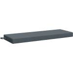 vidaXL Възглавница за пейка SOEST 100% полиестер Синьо 110 x 40 x 8 см (949670)