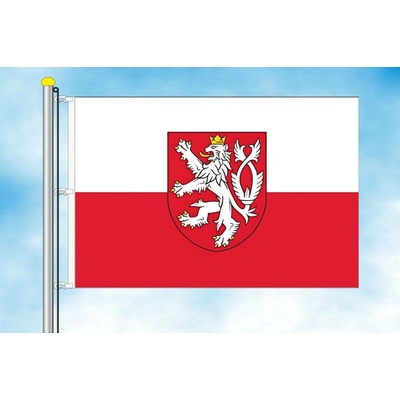 LIBEA, s.r.o. Vlajka Čech půlený list Rozměr: 30×45 cm, Uchycení: Karabiny na stožár