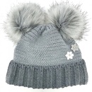 VoXX Dívčí pletená čepice Ascona šedá/šedá šedá/šedá