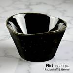 Ritzenhoff & Breker Порцеланова салатиера Flirt, елипса, черна 19 х 17 см. Ritzenhoff & Breker