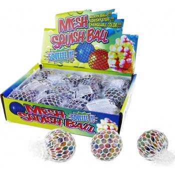 RAPPA Duhový bublinový míček s kuličovou výplní 6 cm