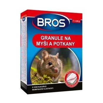 Bros Na myši a potkany granule 7 x 20 g