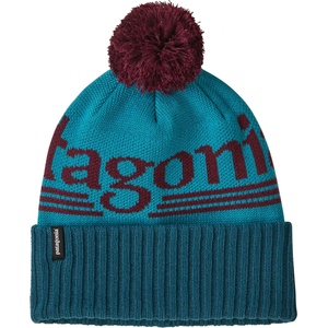 Patagonia Зимна шапка (beanie) Patagonia Powder Town Beanie - Hut Tripper Logo: Mako Blue - размер One Size (204-2004-4011)