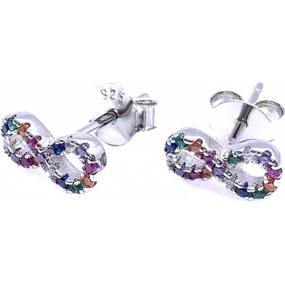 Jan Kos jewellery stříbrné náušnice nekonečno 12119925