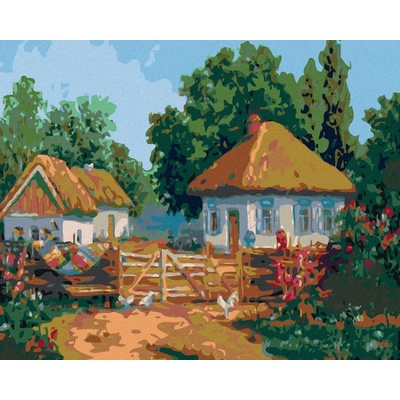 zuty Venkovské chaloupky 50 x 40 cm vypnuté plátno na rám 8596530048015
