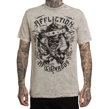 AFFLICTION Мъжка тениска affliction - electric fire - black/off white - a27818-bowl