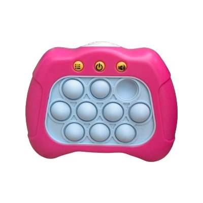 DZL Quick push game Elektronická hra Pop It tmavě růžová