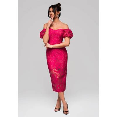 Edoti Evening dress LA-OM červená