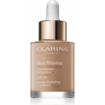 Clarins Skin Illusion Natural Hydrating Foundation rozjasňujúci hydratačný make-up SPF15 108,5 Cashew 30 ml