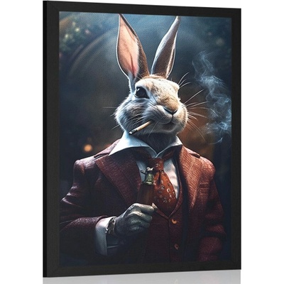 Plagát zvierací gangster zajac
