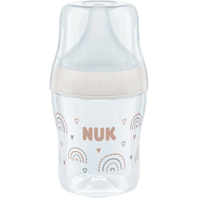 Nuk Стъклено шише NUK Perfect Match - TC, 120 ml, 0 м+, размер S, дъга (10747136)
