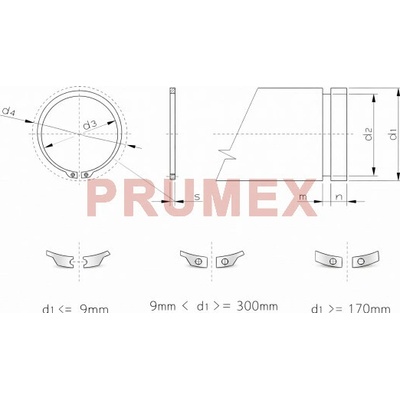 Pojistný kroužek na hřídel DIN 471 - 10 mm nerez A1 – Zbozi.Blesk.cz