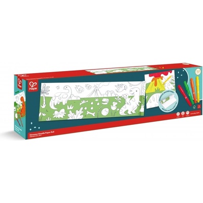Hape Творчески комплект, Hape, Хартиена ролка за оцветяване, Динозаври