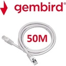Sieťové káble Gembird PP12-50M UTP Cat5e Patch 50m, šedý