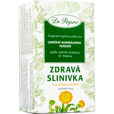 Dr.Popov Zdravá slinivka čaj 20 x 1,5 g