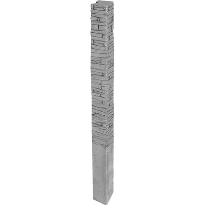 DITON Plotový systém QUICK WALL STONE Velikost: 15 × 15 × 290, Varianta: Quick wall stone - sloupek koncový 200 přírodní, Povrch: standard, reliéfní