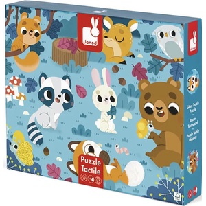 Janod Детски пъзел осезание Janod - Горски животни, 20 части (J02685) - baby