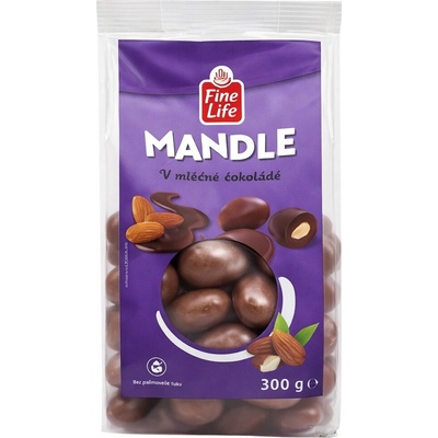 Fine Life mandle v mléčné čokoládě 300 g