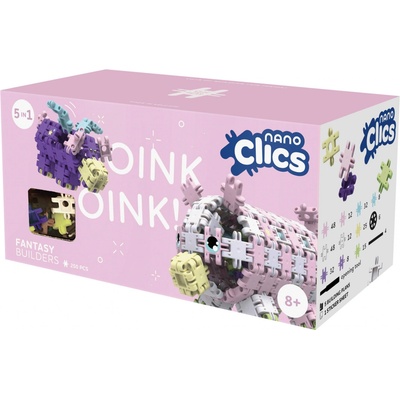 Clics Toys Ekologická stavebnica Nano Fantázia 250 ks