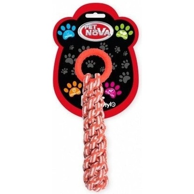 Petnova hračky pre zvieratá pešek pre psov s kruhom oranžový 30 cm