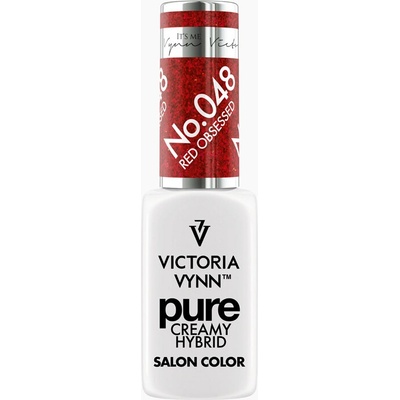 VICTORIA VYNN Hybridní gel lak PURE CREAMY HYBRID 048 Red Obsessed 8 ml