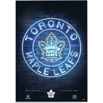 Mustang Plagát Toronto Maple Leafs NHL Neon 12" x 16"