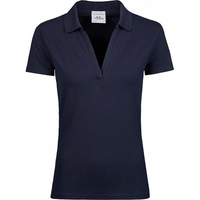 Tee Jays Dámske polotričko Luxury Stretch V tmavo modrá