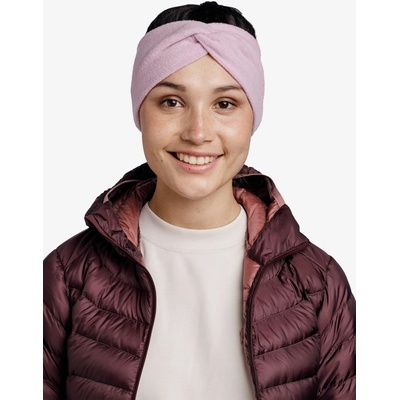 Dámská čelenka na běhání Buff Merino Fleece Headband - lilac sand – Hledejceny.cz