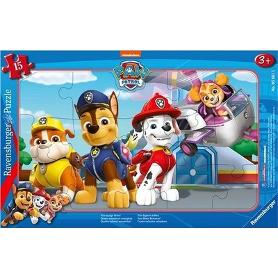 Ravensburger 056811 Labková Patrola Štyria Statoční Ochrancovia 15 Dielov