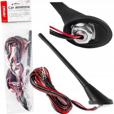 Univerzálna automobilová anténa so zosilňovačom ANT04 18cm Amio