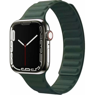Xmart Каишка за Apple Watch Xmart, Магнитно захващане, 42/44/45/49 мм, Масленозелена (22816)