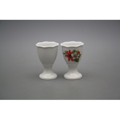 Bohemia Porcelán 1987 Kalíšek na vejce Rokoko Vánoční hvězda BB – Zboží Dáma