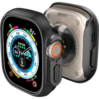 Spigen Калъф Spigen Thin Fit за Apple Watch Ultra (49mm), черен (22205-0)
